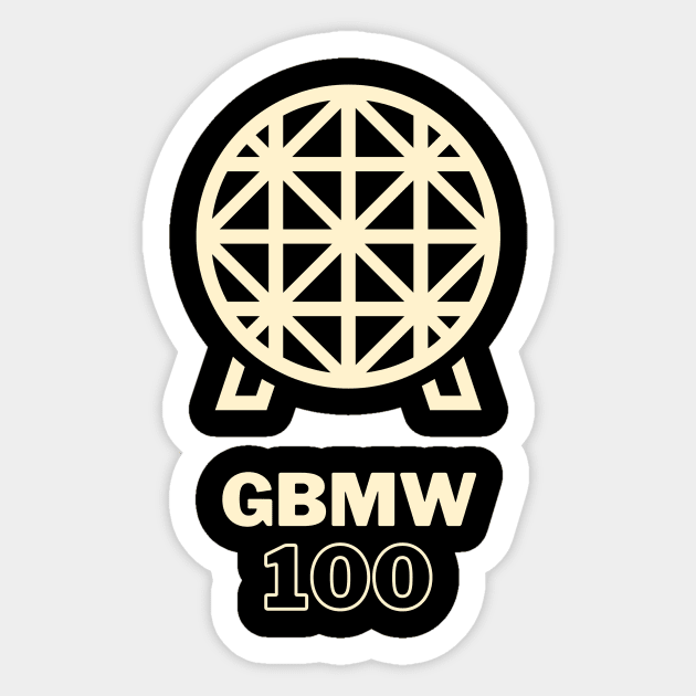 GBMW 100 Epcot Sticker by GB Mickey Waffle